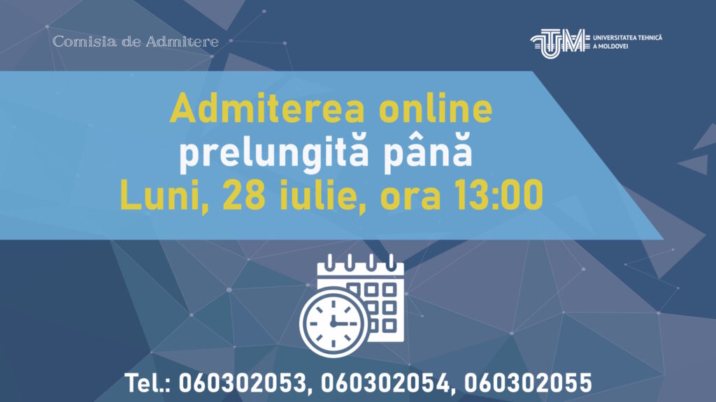 prelungire admitere online